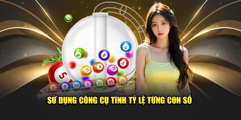 Sử dụng công cụ tính tỷ lệ từng con số 