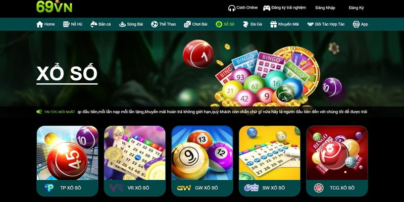 Ưu điểm hấp dẫn của sảnh xổ số tại 69VN
